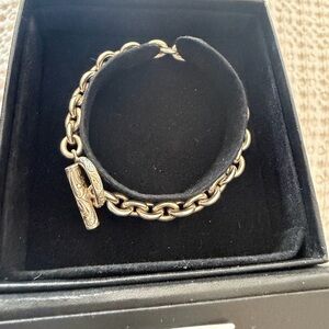 Lono God of Peace- Sterling Silver Chain Bracelet with Engraving